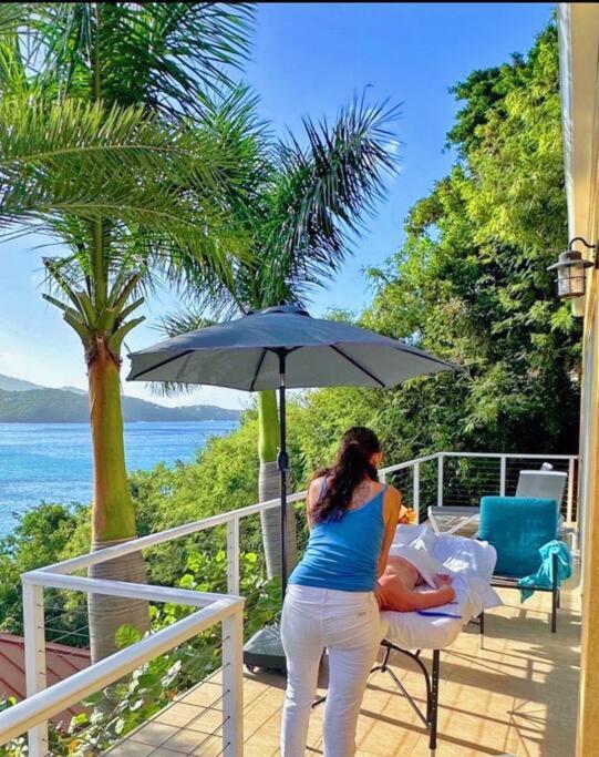 Sailfish Villa Luxury Beachfront Estate Magens Bay Cruz Bay Exteriör bild